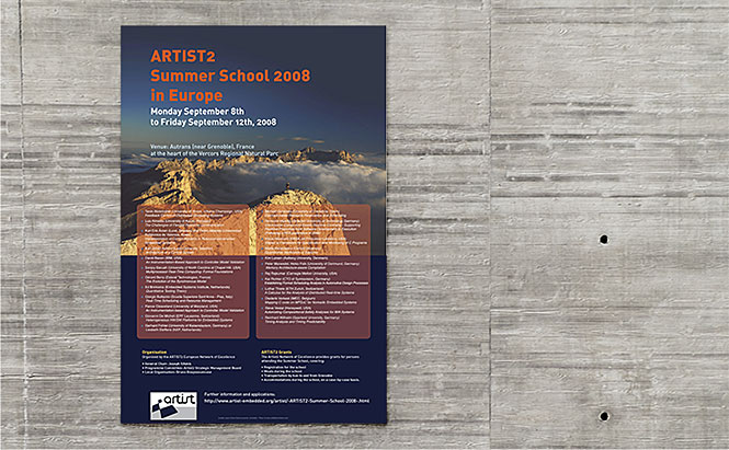 ARTIST2 - affiche pour une école d'été