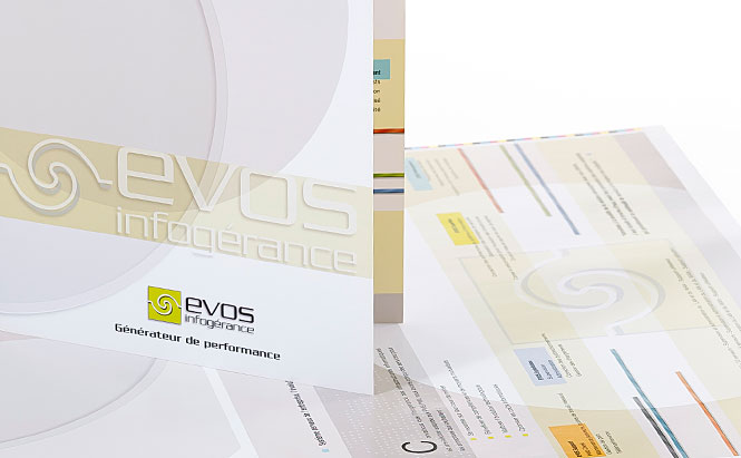 EVOS Infogérance - plaquette de communication d'entreprise
