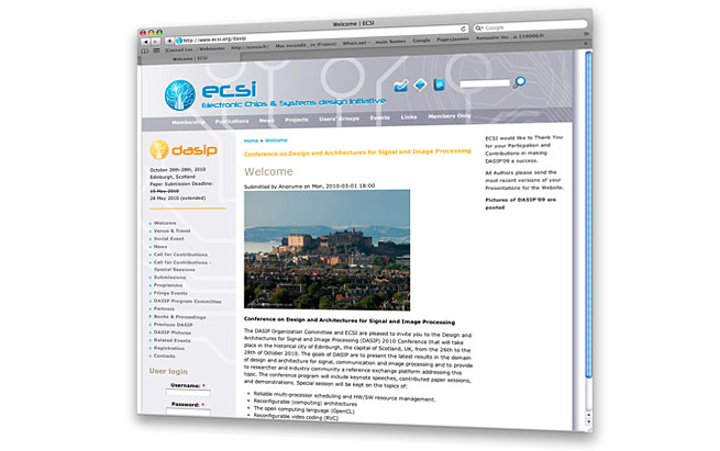 ECSI création et gestion de projet website