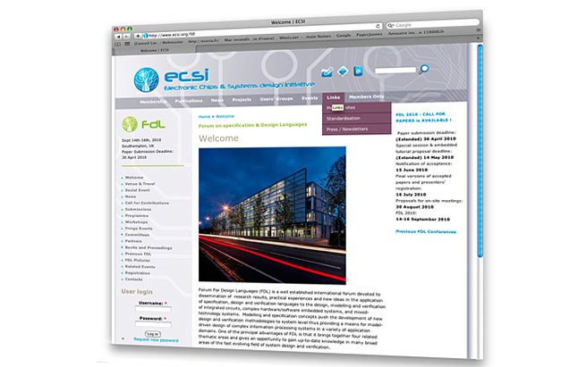 ECSI création et gestion de projet website